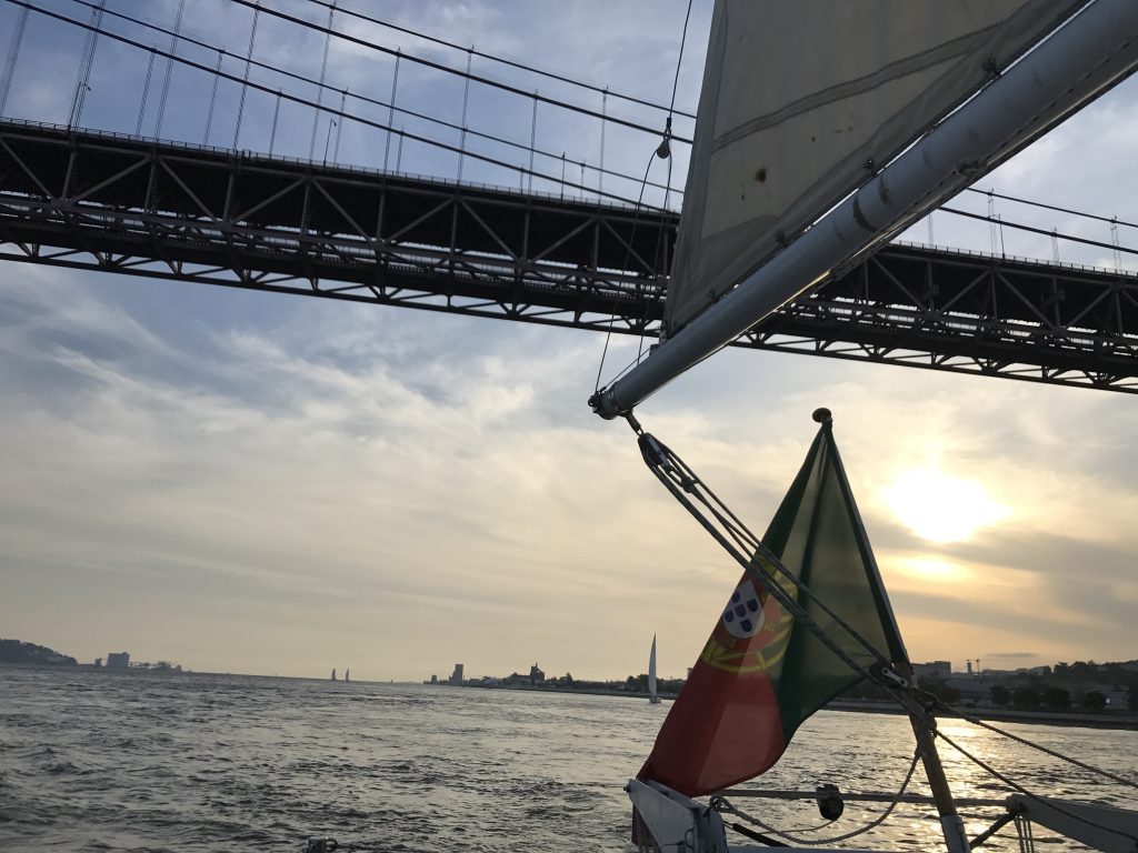 Gutes Segelwetter auf dem Tejo