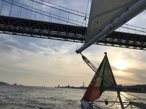 Gutes Segelwetter auf dem Tejo