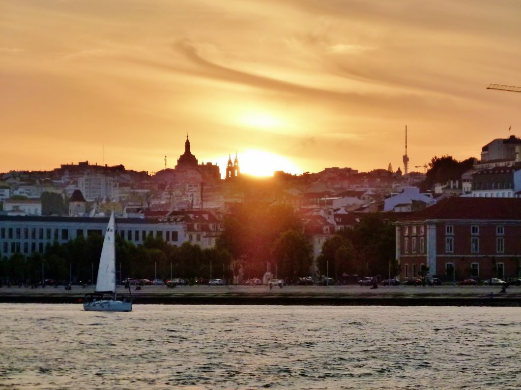 Lissabon im Sonnenuntergang