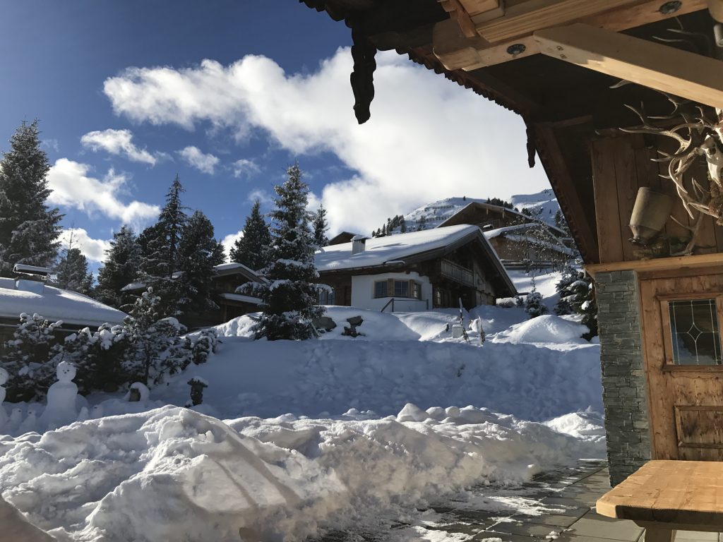 Vor unserer Hütte im Zillertal