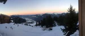 Sonnenuntergang über dem Zillertal