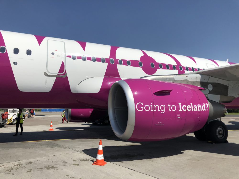 WOW AIR Maschine in Schönefeld